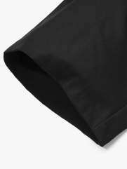 Quần Short Sidetab Trơn Form Straight QS083 Màu Đen