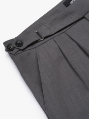 Quần Short Sidetab Trơn Form Straight QS083 Màu Xám