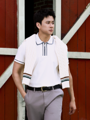 Aó Polo Thêu Logo Ngựa Dưới Lai Form Regular PO182 Màu Trắng