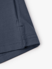 Áo Polo Vải Modal Thêu 4MEN Club Tay Áo Form Slimfit PO138 Màu Xanh Đá