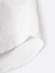 Áo Sơ Mi Tay Ngắn Oxford Thêu 4M Ở Túi Form Regular SM191 Màu Trắng Kem