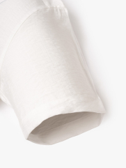 Áo Sơ Mi Linen Xước Ngắn Tay Form Regular SM203 Màu Trắng