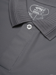 Áo Polo Cool-X In Logo Bông Tuyết Form Regular PO185 Xám Đậm