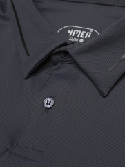 Áo Polo Cool-X In Viền Bo Cổ Form Slimfit PO186 Xanh Đen