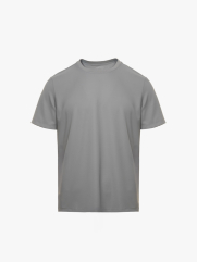 Áo Thun Cool-X In Logo Bông Tuyết Sau Cổ Form Regular AT189 Xám Nhạt