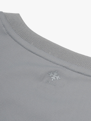 Áo Thun Cool-X In Logo Bông Tuyết Sau Cổ Form Regular AT189 Xám Nhạt