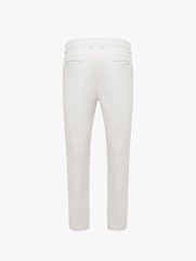 Quần Kaki Trơn Túi 2 Cơi Form Slimfit QK034 Màu Kem