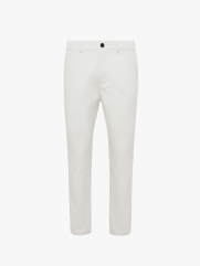 Quần Kaki Trơn Túi 2 Cơi Form Slimfit QK034 Màu Kem