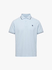 Áo Polo Mắt Chim Thêu Logo Con Thuyền Form Regular PO187 Màu Xanh Biển