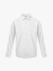 Áo Sơ Mi Trơn Form Slimfit SM205 Màu Trắng