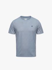 Áo Thun Rayon In Chiếc Thuyền Form Slimfit AT190 Màu Xanh Đá