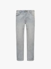 Quần Jean Phối Dây Sọc 2 Bên Sườn Form Straight Xanh Nhạt QJ129 Màu Xanh