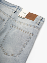 Quần Jean Phối Dây Sọc 2 Bên Sườn Form Straight Xanh Nhạt QJ129 Màu Xanh