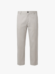 Quần Kaki Trang Trí Dây 3 Sọc Form Straight QK033 Màu Xám