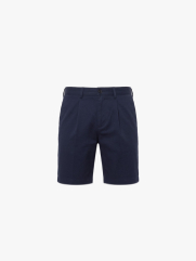 Quần Short Linen Thêu Cánh Buồm Form Straight QS087 Màu Xanh Đen