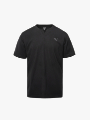 Áo Thun Rayon Cổ V Thêu Chữ Beyond Daily Form Regular AT195 Màu Đen