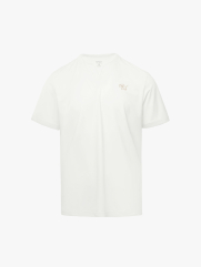 Áo Thun Rayon Cổ V Thêu Chữ Beyond Daily Form Regular AT195 Màu Trắng