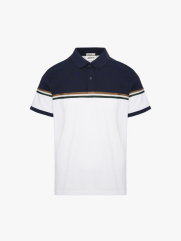 Áo Polo Signature Stripe Phối Màu Form Regular PO192 Màu Trắng