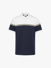 Áo Polo Signature Stripe Phối Màu Form Regular PO192 Màu Xanh Đen