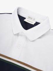 Áo Polo Signature Stripe Phối Màu Form Regular PO192 Màu Xanh Đen