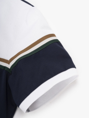 Áo Polo Signature Stripe Phối Màu Form Regular PO192 Màu Xanh Đen