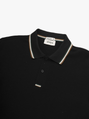 Áo Polo Signature Stripe Trơn Form Regular PO193 Màu Đen