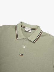 Áo Polo Signature Stripe Trơn Form Regular PO193 Màu Rêu