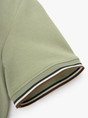 Áo Polo Signature Stripe Trơn Form Regular PO193 Màu Rêu