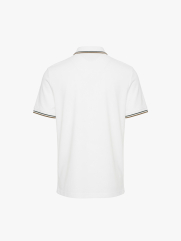 Áo Polo Signature Stripe Trơn Form Regular PO193 Màu Trắng