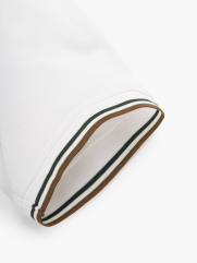 Áo Polo Signature Stripe Trơn Form Regular PO193 Màu Trắng