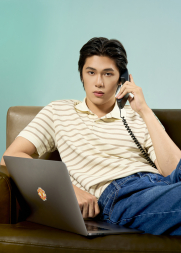 Áo Polo Sọc Ngang Form Regular PO191 Sọc Be