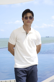 Áo Polo Trụ 3 Sọc Form Regular PO190 Màu Trắng