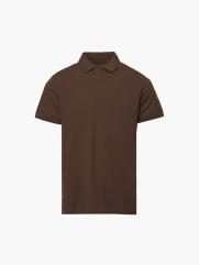 Áo Polo Vải Modal Thêu 4MEN Club Tay Áo Form Slimfit PO138 Màu Nâu Đậm