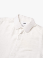 Áo Sơ Mi Linen Xước Ngắn Tay Form Regular SM203 Màu Trắng