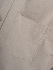 Áo Sơ Mi Oxford Signature Stripe Form Regular SM209 Màu Be Nhạt