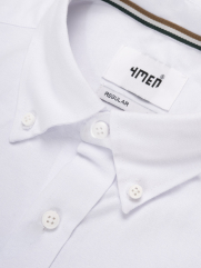Áo Sơ Mi Oxford Signature Stripe Form Regular SM209 Màu Trắng