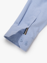Áo Sơ Mi Oxford Signature Stripe Form Regular SM209 Màu Xanh Biển