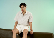 Áo Sơ Mi Signature Stripe Sọc Tay Ngắn Form Regular SM210 Màu Sọc Xám