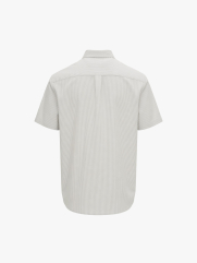 Áo Sơ Mi Signature Stripe Sọc Tay Ngắn Form Regular SM210 Màu Sọc Xám