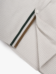 Áo Sơ Mi Signature Stripe Sọc Tay Ngắn Form Regular SM210 Màu Sọc Xám