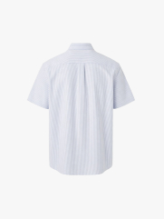 Áo Sơ Mi Signature Stripe Sọc Tay Ngắn Form Regular SM210 Mùa Sọc Xanh Biển