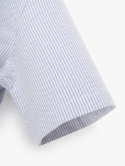 Áo Sơ Mi Signature Stripe Sọc Tay Ngắn Form Regular SM210 Mùa Sọc Xanh Biển