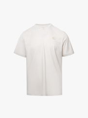 Áo Thun Rayon Cổ V Thêu Chữ Beyond Daily Form Regular AT195 Màu Be