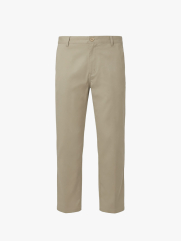 Quần Kaki Signature Stripe Trơn Form Regular QK036 Màu Be