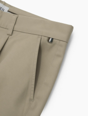Quần Kaki Signature Stripe Trơn Form Regular QK036 Màu Be