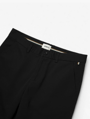 Quần Kaki Signature Stripe Trơn Form Regular QK036 Màu Đen