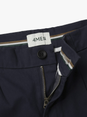 Quần Kaki Signature Stripe Trơn Form Regular QK036 Màu Xanh Đen