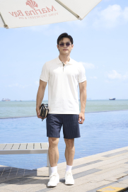 Quần Short Linen Sọc Form Straight QS086 Màu Xanh Đen