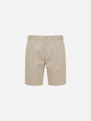 Quần Short Signature Stripe Form Straight QS088 Màu Be