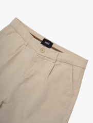 Quần Short Signature Stripe Form Straight QS088 Màu Be